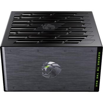 Gamemax barošanas bloks LION CORE 1200P, 1200 W, Platīna, Pilnībā modulārs, 1 x 24 pin ATX, 2 x 8 pin CPU, 4 x 8 pin PCIe (LION CORE 1200P)