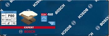 Slīppapīrs,kokam perf. 186x93,G80,50gab, Orbitālajām slīpmašīnām EXPERT C470 SMILŠPAPĪRS, 2608900937, BOSCH (2608900937)