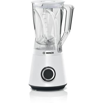 Bosch Настольный блендер MMB6141W, 1200 Вт, 1,5 Л, Tritan чаша, белый, 2 скорости, функция пульсации (MMB6141W)