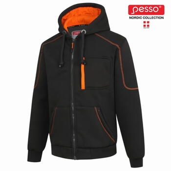 Pesso Куртка с капюшоном Portland PORTLAND_P-L, L, 420г/м², 65% полиэстер 35% хлопок, 2 кармана, молния, капюшон (PORTLAND_P-L)