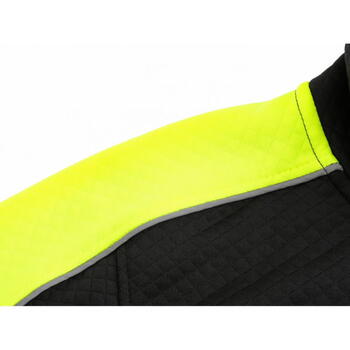 Pesso Hi-vis куртка FL06 FL06_B-M, M, черный/желтый, 155г/м², 100% полиэстер, светоотражатели, молния (FL06_B-M)