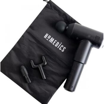 Homedics Masāžas pistole PGM-200-EU, 14.8W, 0.716kg, 3 ātrumi, 3 uzgaļi, 300min uzlādes laiks, 60min akumulatora darbības laiks (PGM-200-EU)