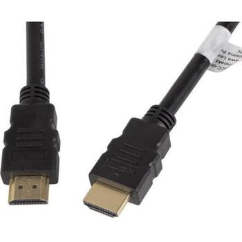 Lanberg HDMI kabelis CA-HDMI-10CC-0150-BK, 15 m, 4K atbalsts, vīrišķie savienotāji, Ethernet kanāls (CA-HDMI-10CC-0150-BK)