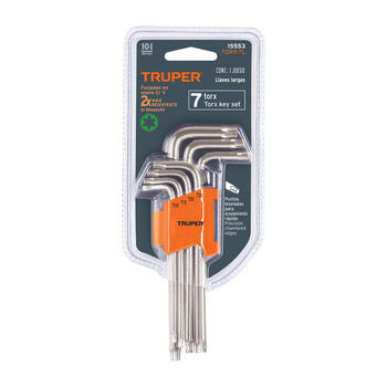 TORX skrūvgriežu komplekts L-veida (7gab.) 15553 TORX-7L TRUPER (TORX-7L)
