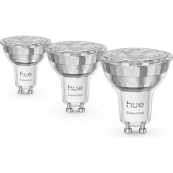 Philips Hue E WCA 345 GU10 3P EU, умная лампа, 3 шт., LED, 4.7 Вт, 345 лм, 220-240 В, Bluetooth/Zigbee, 16 млн цветов (8721103055330)