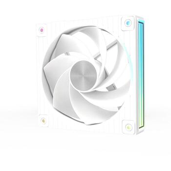 Zalman ventilators ZM-DF120R WHITE, 120mm, 2300RPM, 67.17CFM, 1.87mmH2O, 35.1dBA, ARGB, PWM, 2 lodīšu gultnis, apgrieztā lāpstiņa (ZM-DF120R WHITE)
