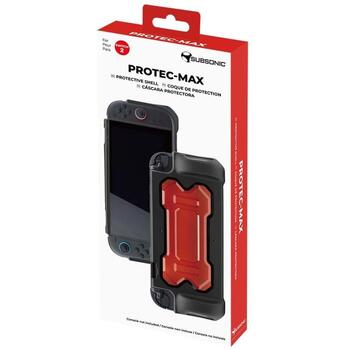Subsonic Aizsargkorpuss Nintendo Switch 2 SA5715, Melns/sarkans, TPU, rokturis, piekļuve pogām (SA5715)