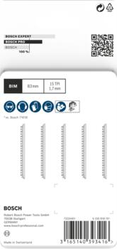 5 figūrzāģa asmeņi T101 BIF Laminate, Figūrzāģiem PRO LAMINATE CLEAN T101BIF FIGŪRZĀĢA ASMENS, 2608636431, BOSCH (2608636431)