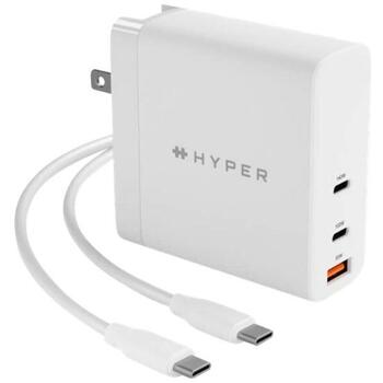 Hyper strāvas adapteris HJG140WW, 140W, 2xUSB-C, 2m USB-C kabelis, ātrā uzlāde (HJG140WW)