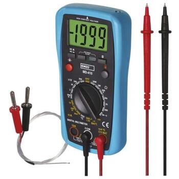 Emos Мультиметр MD-410 M3691, 168x83x35mm, 20mA-10A AC/DC, 200mV-300V AC/DC, 3,5 цифровой дисплей, акустический сигнал (M3691)