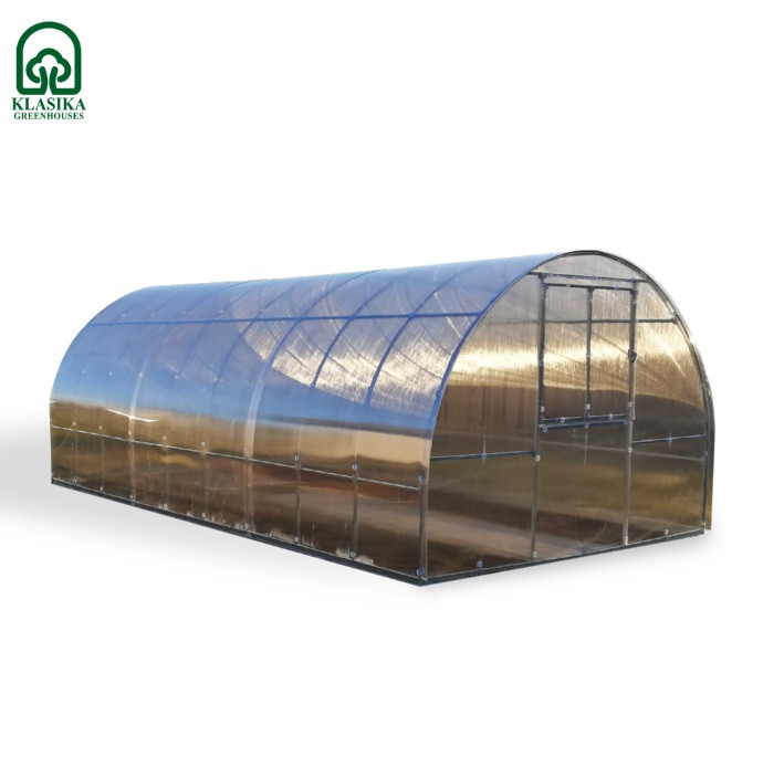 Siltumnīca KLASIKA TUBE 3 x 4m ar pamatiem - 4mm polikarbonāts 4779037491568 KLASIKA GREENHOUSE (4779037491568)