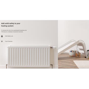 Ezviz CS-T55 умный термостат для радиатора, 5-30°C, ±0.1°C, Zigbee 3.0, Apple HomeKit, белый (CS-T55)