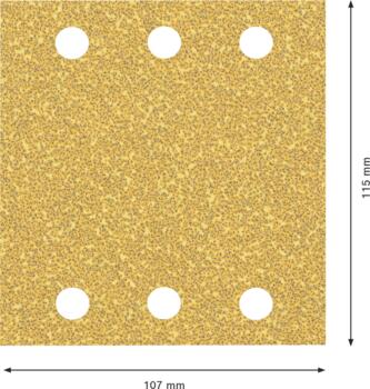 C470 slīppapīrs, kokam 115x107,G40,10gab., Orbitālajām slīpmašīnām EXPERT C470 SMILŠPAPĪRS, 2608900890, BOSCH (2608900890)
