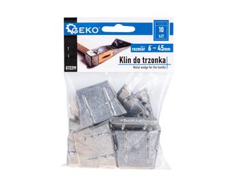 Geko клин для рукояти G72219, 6 мм, 45 мм, 35 мм, 10 шт, металлический, с крючками (G72219)