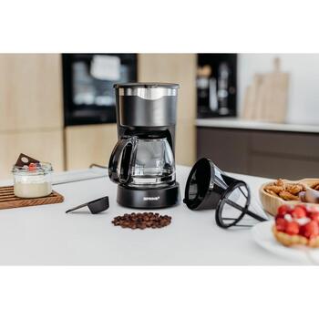 Prime3 Кофеварка SCM11, 0.65L, 650W, черный, функция поддержания тепла, автоматическое отключение (SCM11)