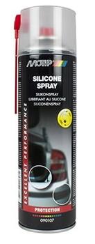 Silikona aerosols automašīnas durvīm un logiem SILICONE SPRAY 500 ml 090107BS MOTIP (090107BS)
