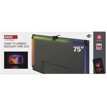 Emos Окружение LED Освещение ZTV75, 24W, 660lm, RGB, 120 сегментов, WIFI, BLE, совместимо с Amazon Alexa, Google Assistant (ZTV75)