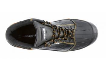 Hogert защитная обувь HT5K571-44, S1P SRC, 44, мужские, черно-оранжевые, кожаные, стальной подносок (HT5K571-44)