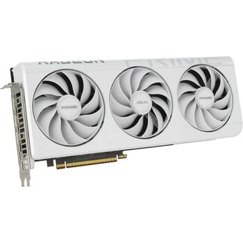 Asus Video karte PRIME-RX9070XT-O16G-WH 16GB GDDR6, 2460 MHz, 256 bit, PCIe 5.0, 3 ventilatori, 7680 x 4320 (PRIME-RX9070XT-O16G-WH)