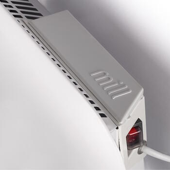Paneļu sildītājs ar 700 W jaudu, piemērots 9–12 m² telpām Balts IB700DN Mill (IB700DN)