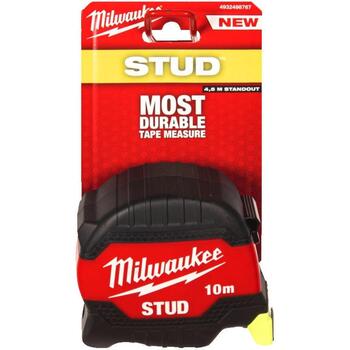 Milwaukee STUD 4932498767 рулетка, 10м/33мм, 4.3м, EXO360, АБС, метрическая (4932498767)
