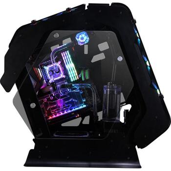 Zalman Datoru korpuss Z-Machine 500, 10.5kg, Melna, Alumīnijs, Rūdītais stikls, 7 x PCI, 1 x 3.5
