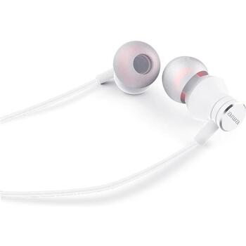 Aiwa ESTM-50USB-C/WT, внутриканальные наушники, USB-C, 10mm, 16Ω, 20-20000Гц, 105дБ, микрофон, 120см, белый (ESTM-50USB-C/WT)