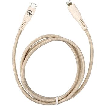 Tellur USB кабель, TLL155451, 100см, 2,4A, до 20W, Кремовый, Пшеничная солома (TLL155451)