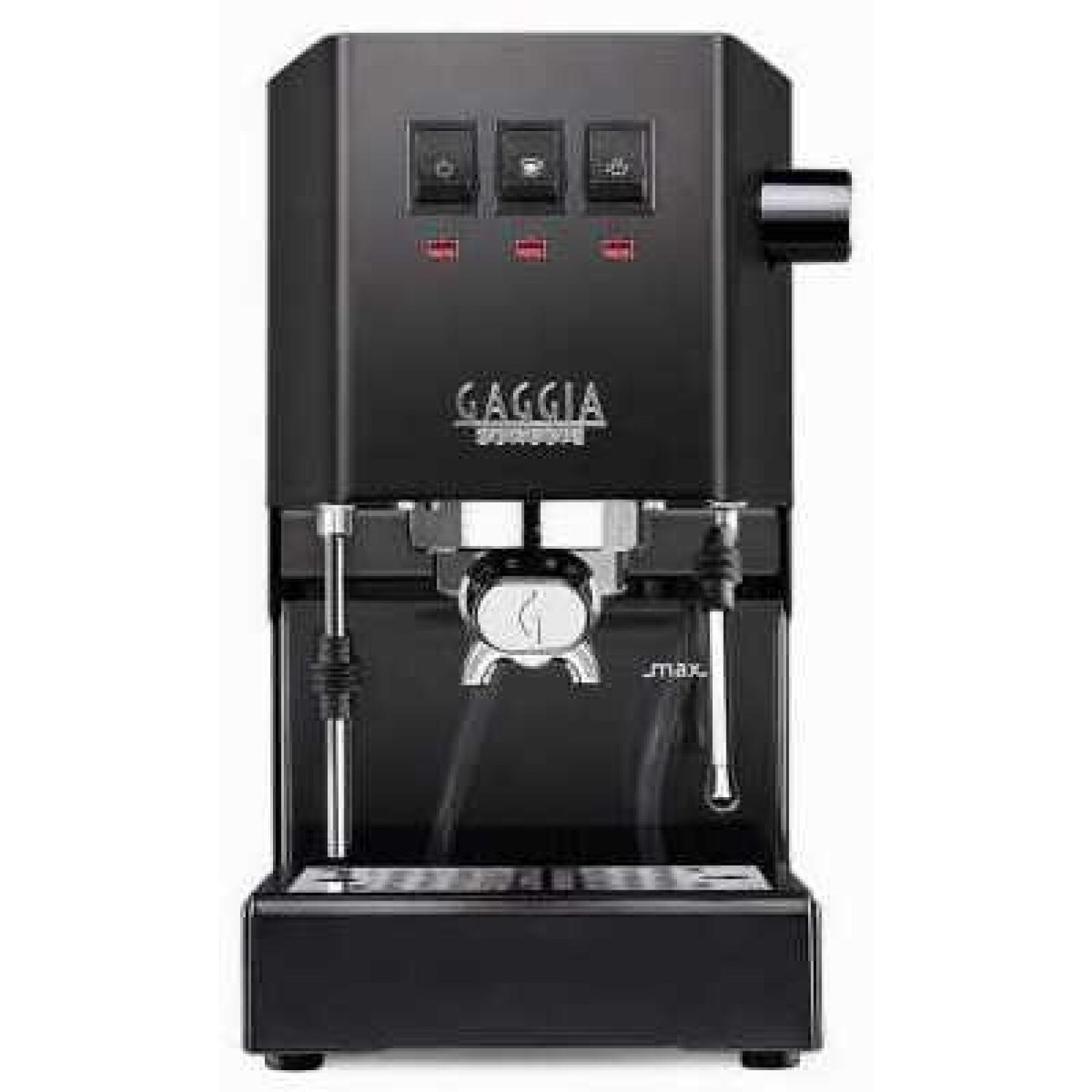 Gaggia кофемашина RI9481/14 Classic E24, 15 бар, 2,1 л, полуавтоматическая, встроенный капучинатор, Thunder Black (RI9481/14)