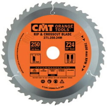 CMT zāģripa 271.160.24H, 160mm, 1,7mm, 20mm, 24 zobi, HM (271.160.24H)