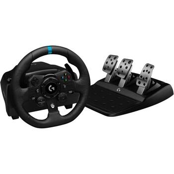 Logitech Stūres rats G923 941-000158, USB 2.0, 900° rotācija, melns, spēļu platformas: PC, Xbox One, Xbox Series S, Xbox Series X (941-000158)