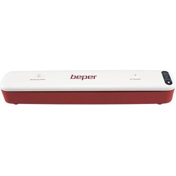 Beper Вакуумный упаковщик P102CON001, 85W, 5x25x30см пакеты, белый, красный, ручной режим, насадки для контейнеров (P102CON001)