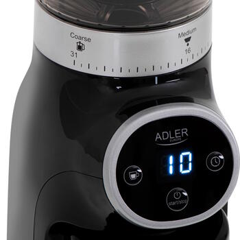 Кофемолка с 300W жерновым помолом и вместимостью 300g черная AD4450 Adler (AD 4450)
