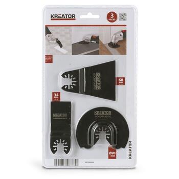 Насадка для многофункционального инструмента (3шт.) Kreator (KRT990040)