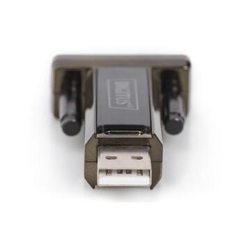 Digitus USB-адаптер последовательного интерфейса DA-70156, RS232, USB 2.0, 1 Мбит/с, FTDI FT232RL, USB удлинитель, Windows (DA-70156)