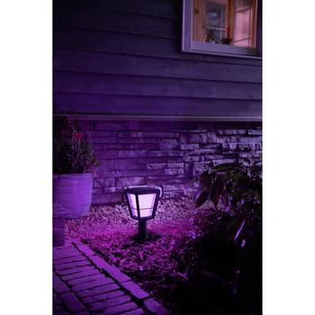 Philips Hue уличный пьедестальный фонарь WCA Econic 8718696170595, 15Вт, 1140лм, 2000-6500K, IP44, LED, Bluetooth, Zigbee, черный (8718696170595)