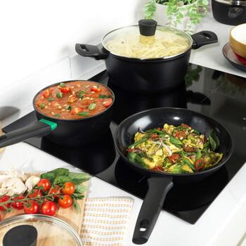 Russell Hobbs Кастрюля RH03265EU7, 24см, алюминий, стеклянная крышка, электрическая, газовая, стеклокерамика, индукция (RH03265EU7)