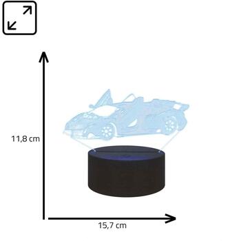 Manta Декоративная лампа SNL64RGB, 5W, 2m, 1 LED, 16 цветов, пульт дистанционного управления, 3D эффект (SNL64RGB)