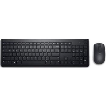 Dell Клавиатура и мышь KM3322W 580-AKFZ_LT, 2.4 GHz, 3 кнопки, 2 x AAA аккумулятор, 1 x AA аккумулятор, черный, литовский (580-AKFZ_LT)