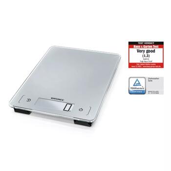 Soehnle Page Aqua Proof 1066225, 10kg, 1g, ūdensnecaurlaidīgs, LCD displejs, Sensor Touch, TARE (1066225)