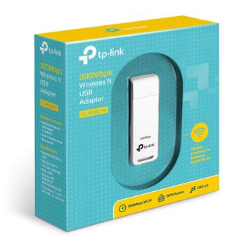 TP-LINK TL-WN821N USB 2.0 беспроводной сетевой адаптер, 300Mbps, 2.4GHz, WPS, WEP/WPA/WPA2, Windows/Mac/Linux (TL-WN821N)