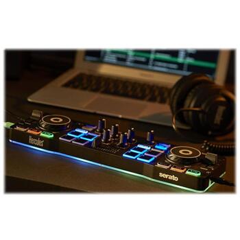 Hercules DJ контроллер DJ Control Starlight 4780884, USB, черный, колонки, выход для наушников (4780884)
