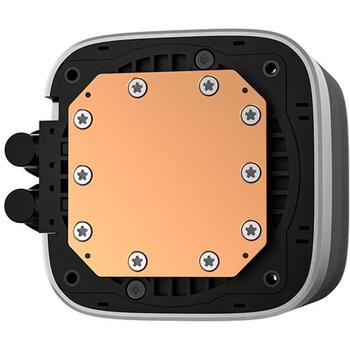Deepcool Šķidrais CPU dzesētājs R-LP240-BKMSNC-G-1, 240mm, 72.04 cfm, 3400 apgr./min, 2 ventilatori, ARGB, pret noplūdēm (R-LP240-BKMSNC-G-1)