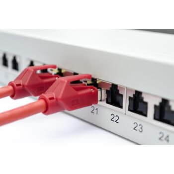 Digitus коммутационная панель DN-91624S-EA, 24 порта, CAT 6a, 1U, RJ45 8P8C, экранированная, STP, 19 дюймов, серая (DN-91624S-EA)