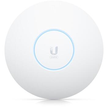 Ubiquiti bezvadu piekļuves punkts U6-Enterprise, 4800 Mbit/s, 44-57 V, 22 W, 1xRJ-45, WPA3, 6 dBi (U6-Enterprise)