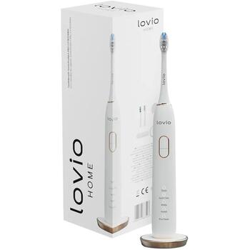 Lovio SonicProtect PRO LVTB124WH-HS, 5 режимов, 3 интенсивности, IPX8, датчик давления, 5 насадок, зарядное устройство (LVTB124WH-HS)