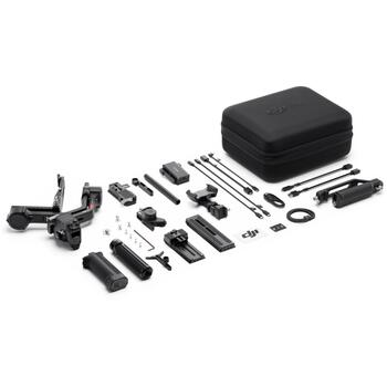 Dji rokas kameru stabilizators RS 4 Pro Combo, 3 ass, 4.5 kg, 13 h akumulatora darbības laiks, 1950 mAh, oglekļa šķiedra, melns (CP.RN.00000346.04)