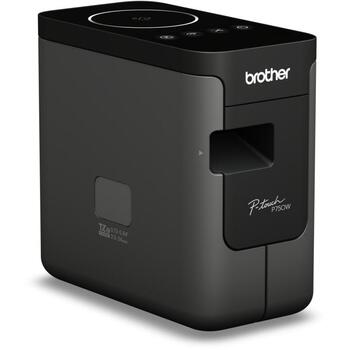 Brother PT-P750W принтер этикеток PTP750WZW1, 180 x 180 DPI, 30 мм/с, проводной и беспроводной, HSE/TZe, черный (PTP750WZW1)