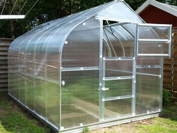 Siltumnīca KLASIKA STANDART 20 - 2,5 x 8m - 4mm polikarbonāta KLASIKA GREENHOUSE (4779037490295)