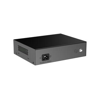 Ruijie RG-ES106F-P 6-портовый PoE коммутатор, 4x10/100 Mbps PoE, 1x10/100 Mbps uplink, бюджет PoE 60W, 30W/порт, защита 4kV (RG-ES106F-P)